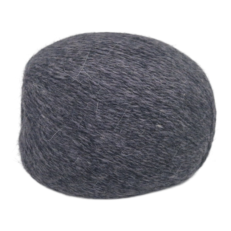 Włóczka Angora 30  kolor ciemno-szary 3218