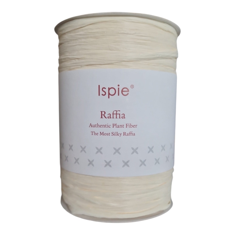 Rafia Ispie. Raffia. Ivory.