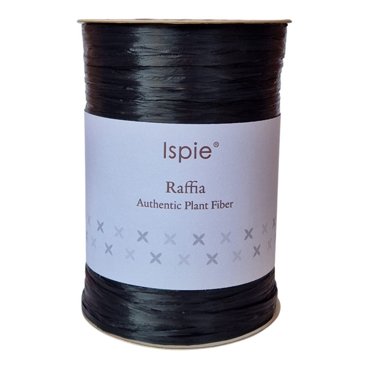 Rafia Ispie. Raffia. Black.