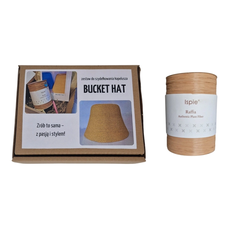 Zestaw kreatywny DIY. Bucket Hat. Grain