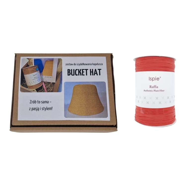 Zestaw kreatywny DIY. Bucket Hat. Tomato