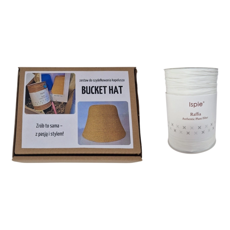 Zestaw kreatywny DIY. Bucket Hat. White