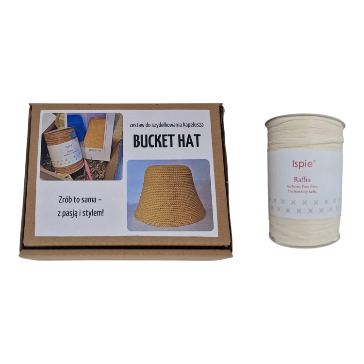 Zestaw kreatywny DIY. Bucket Hat. Ivory