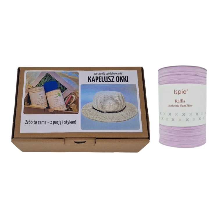 Zestaw kreatywny DIY. Kapelusz Okki. Lavender