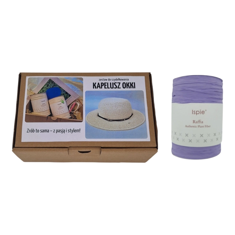 Zestaw kreatywny DIY. Kapelusz Okki. Lilac