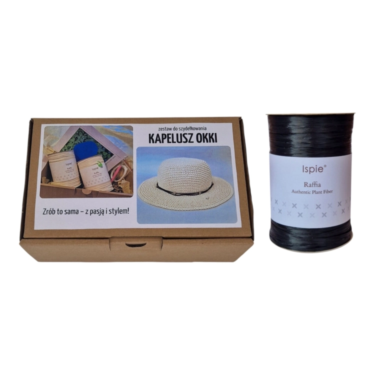 Zestaw kreatywny DIY. Kapelusz Okki. Black